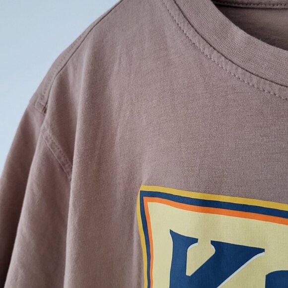 Kappa Graphic T-Shirt XL Brown Desert Camel Print “Always Authentic” Streetwear - Picture 6 of 8